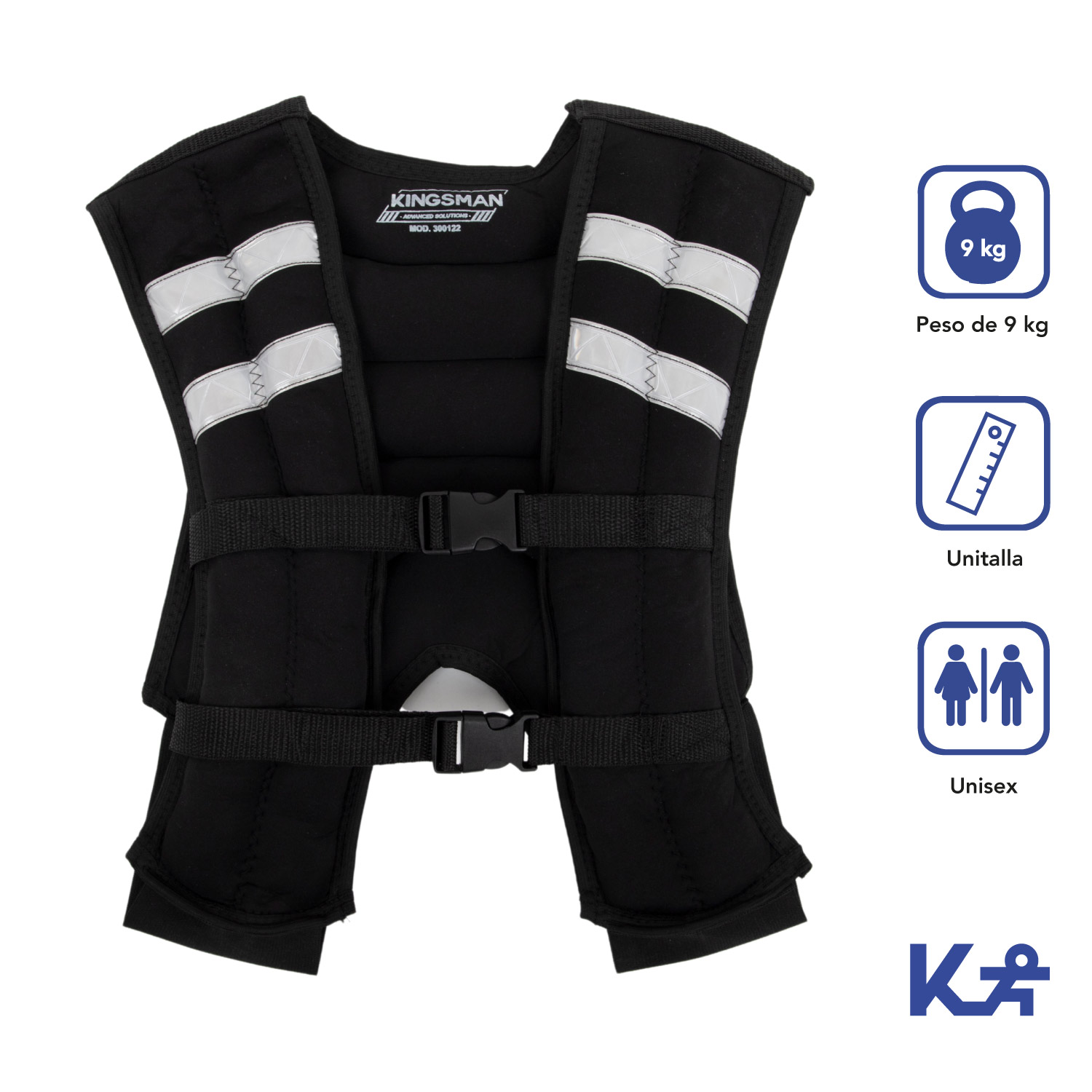 Chaleco Con Peso Entrenamiento Crossfit 9kg 20lbs Gym Correr