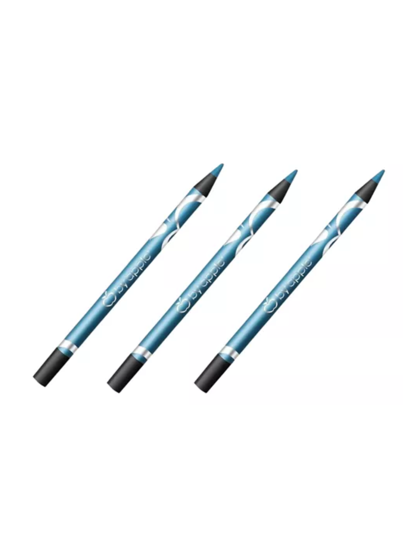      3 Pack Lapiz Delineador Junior Colores De By Apple Tonos ( TONO Azul Cielo)
