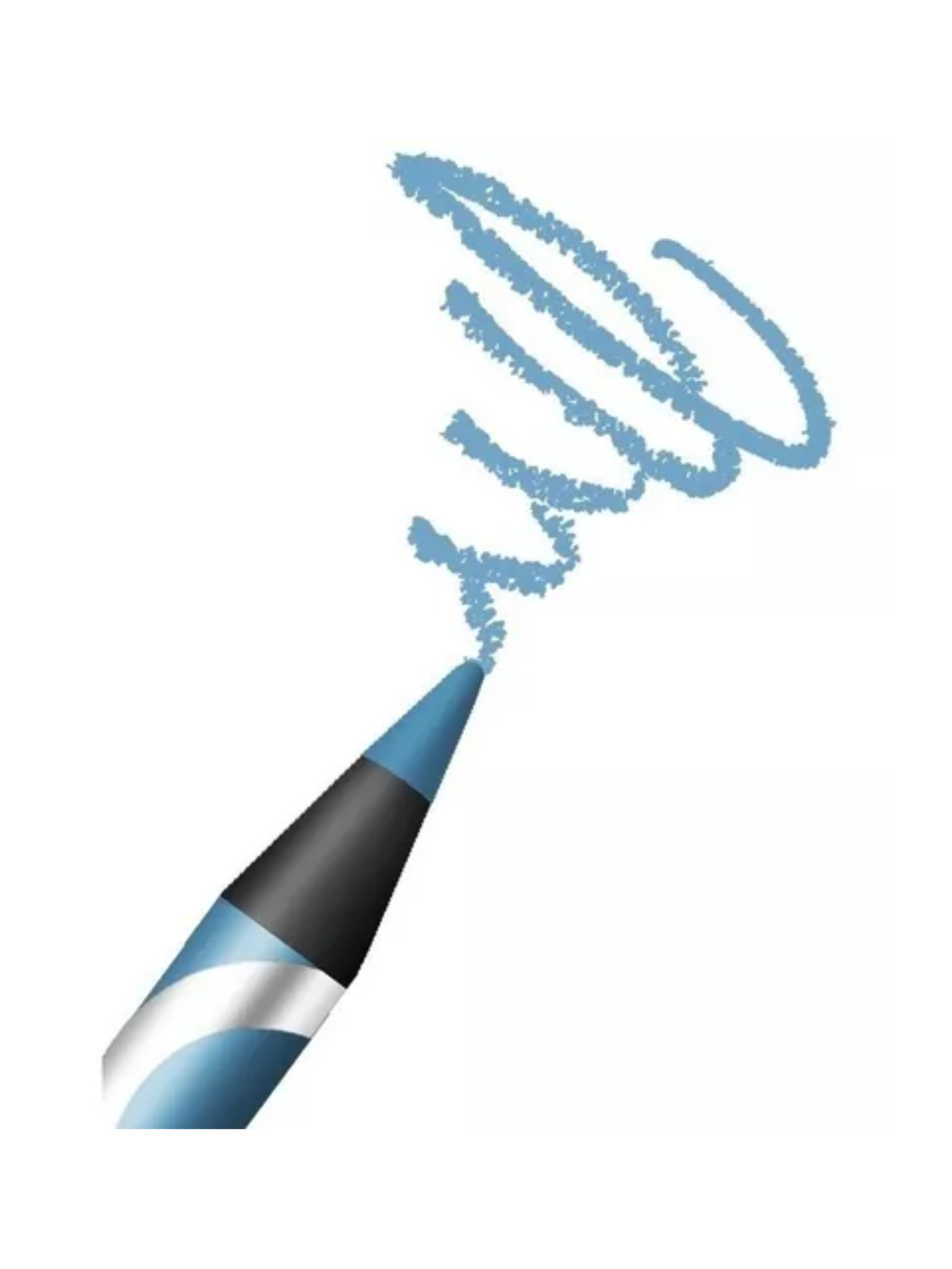      3 Pack Lapiz Delineador Junior Colores De By Apple Tonos ( TONO Azul Cielo)