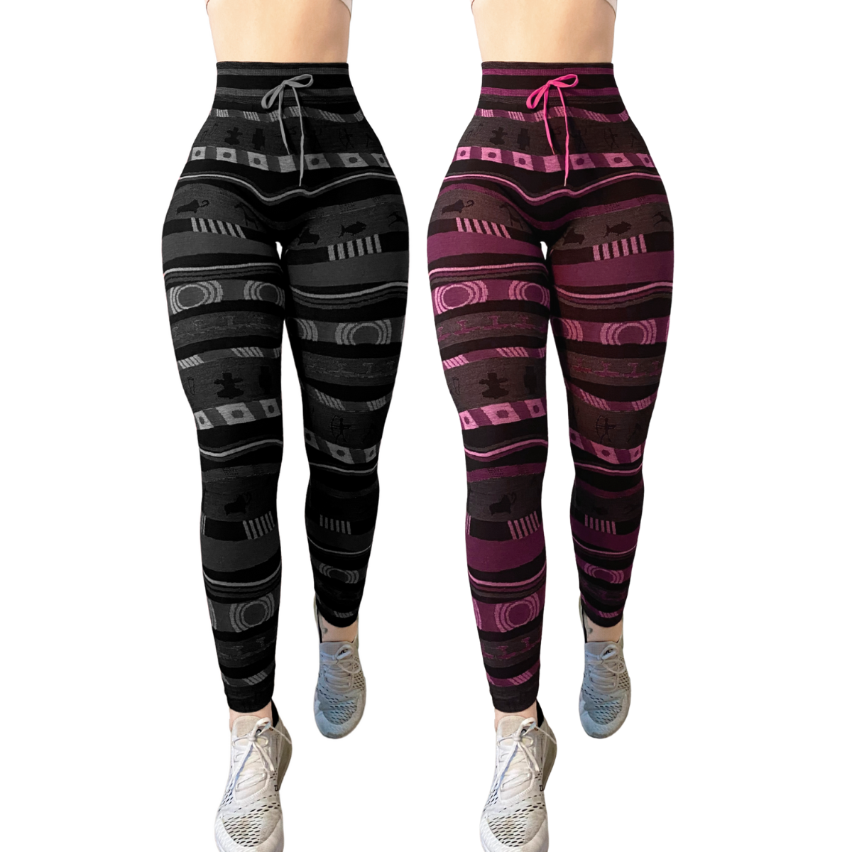 Pack 2 Mallas Lycra Térmica Leggins Mujer Gym Casual Mayones