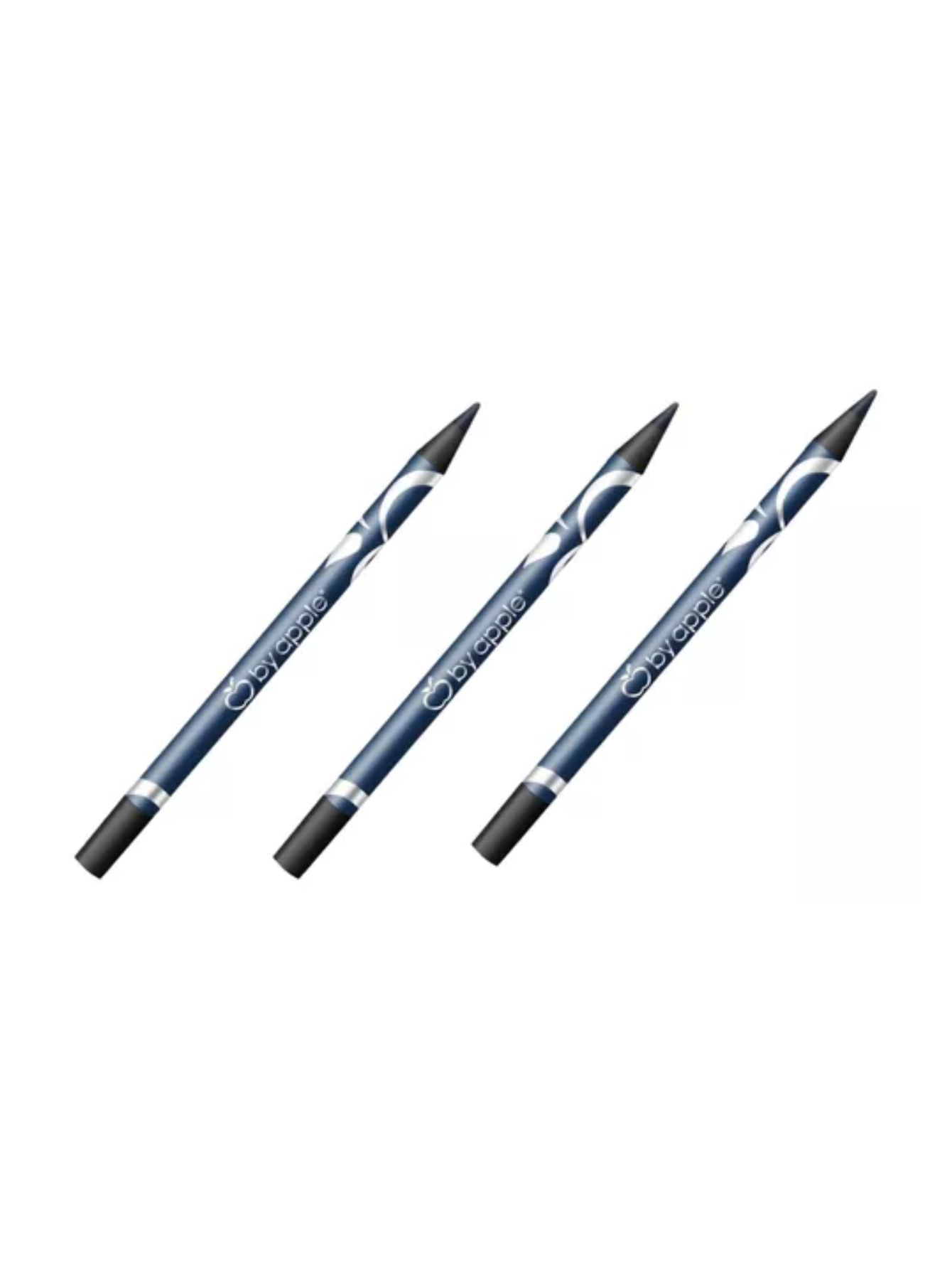      3 Pack Lapiz Delineador Junior Colores De By Apple Tonos ( TONO Azul marino)
