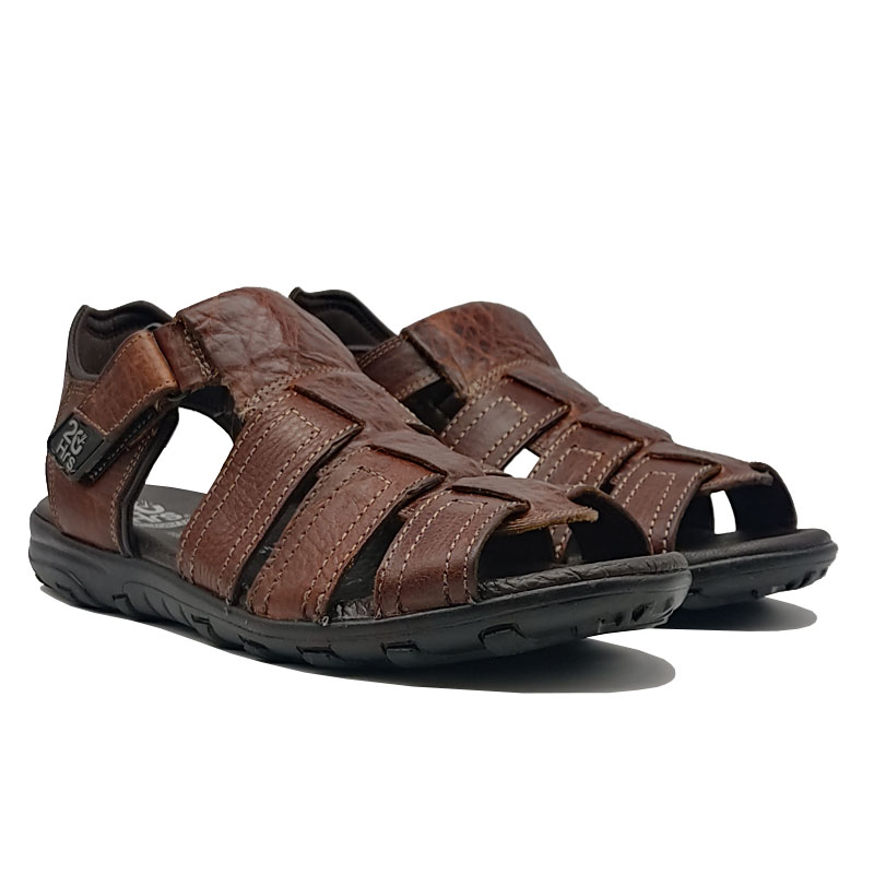 20hrs Huaraches 408 Café Shedron Rocca 100% Piel Hombre Casuales Confort Memory Foam 