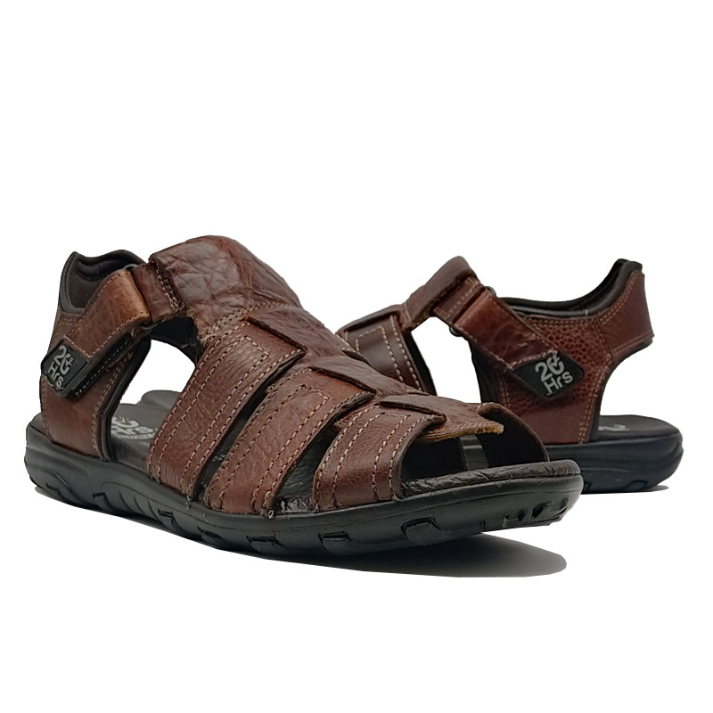 20hrs Huaraches 408 Café Shedron Rocca 100% Piel Hombre Casuales Confort Memory Foam 