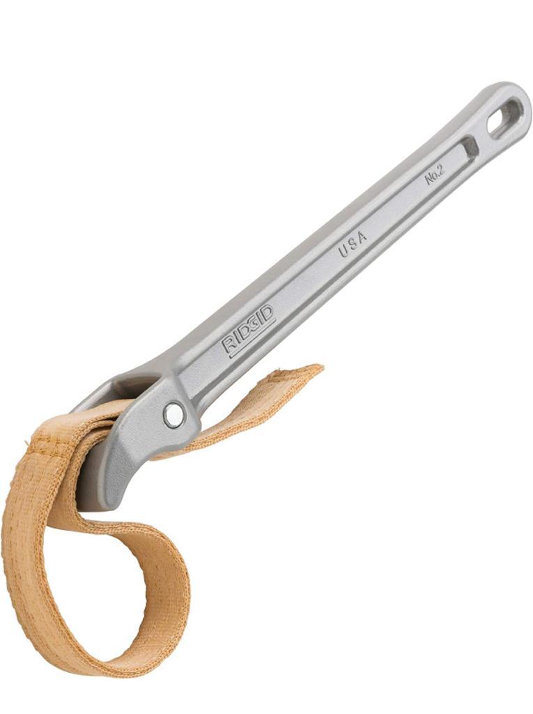  RIDGID 31340 - Llave de correa modelo 2, llave de correa ajustable de capacidad de 2 pulgadas 