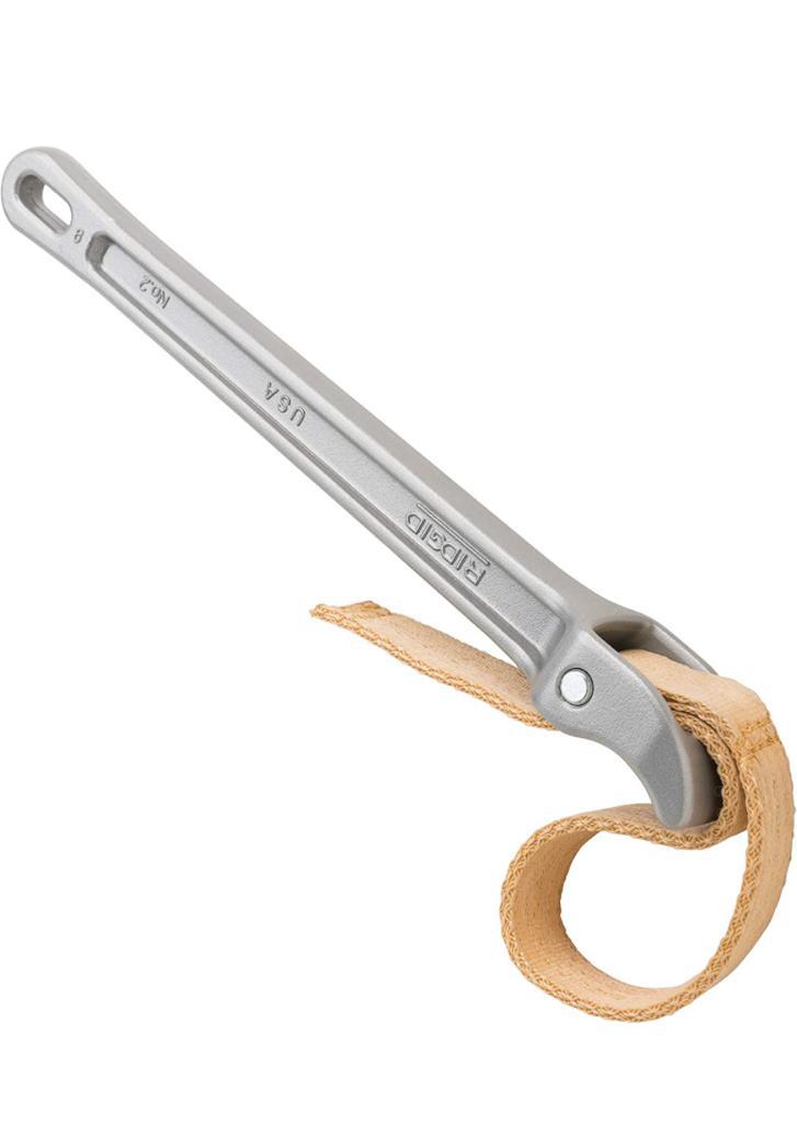  RIDGID 31340 - Llave de correa modelo 2, llave de correa ajustable de capacidad de 2 pulgadas 
