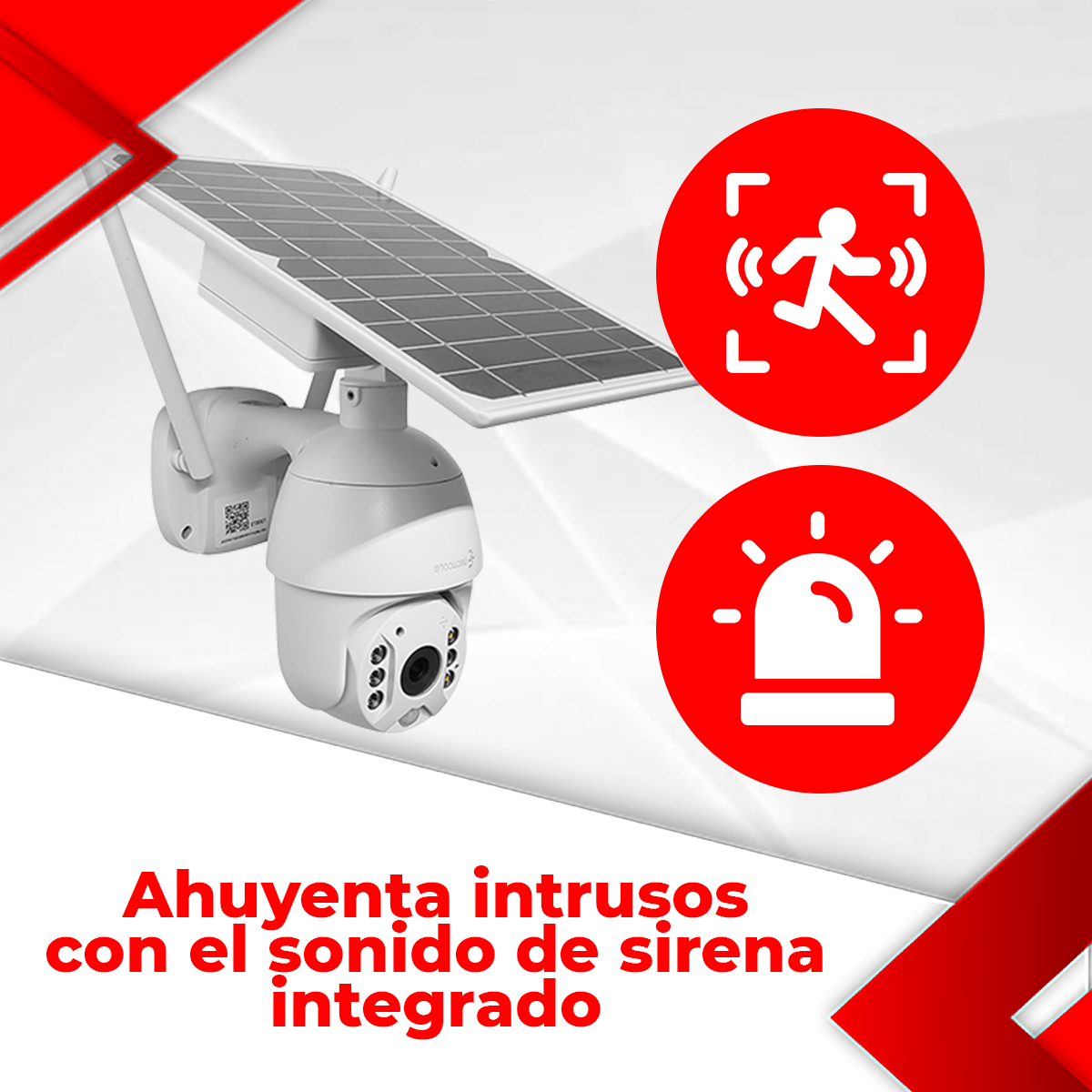Cámara seguridad video vigilancia solar inalambrica wifi hd