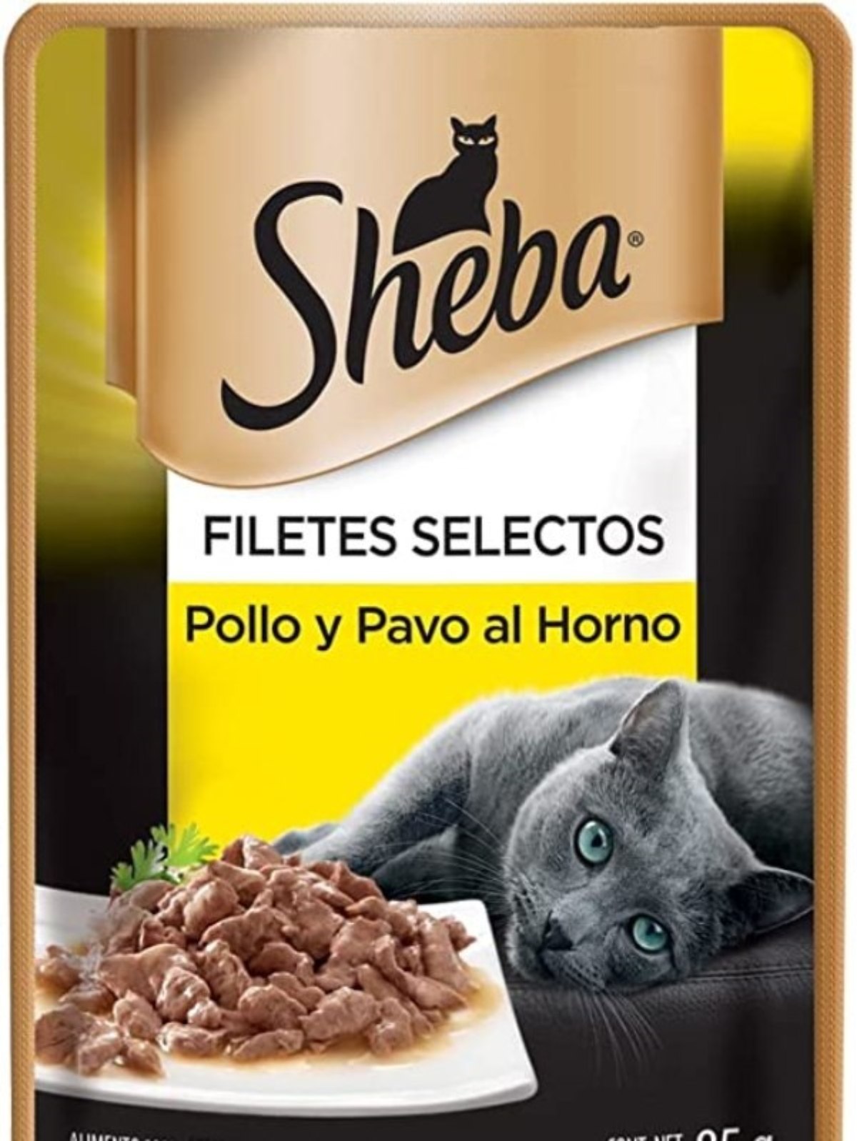 Gato Alimento Húmedo 6 Sobres para Gato Adulto Sabor Pollo y Pavo 85 gramos 