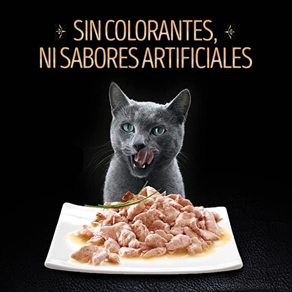 Gato Alimento Húmedo 6 Sobres para Gato Adulto Sabor Pollo y Pavo 85 gramos 