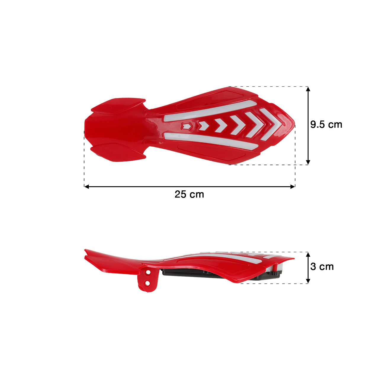Par Cubre Puños Handguards Luz Led Bicolor Moto Universal