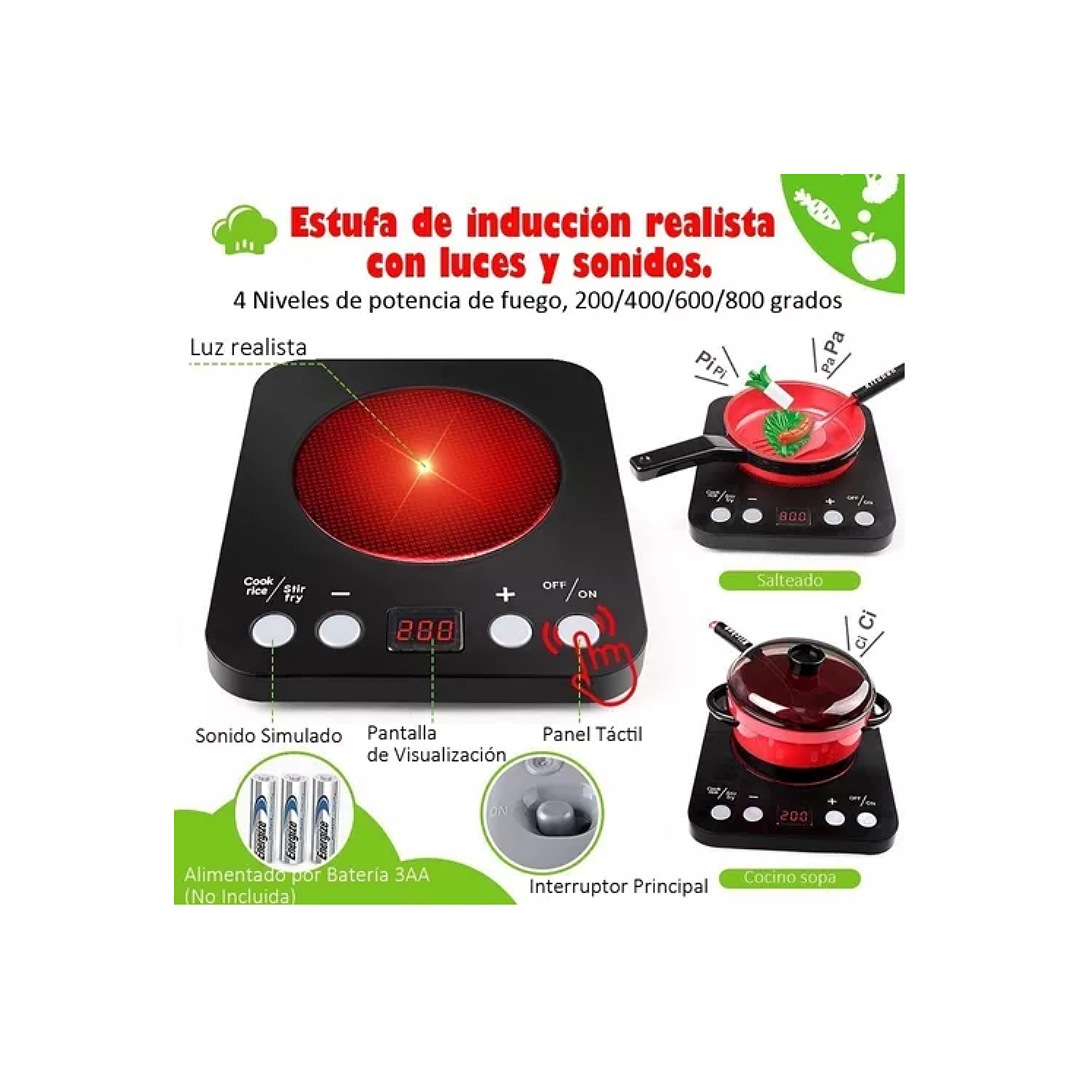 Juguete Utensilios D Cocina Infantil Regalo Para Niños 53 Pc