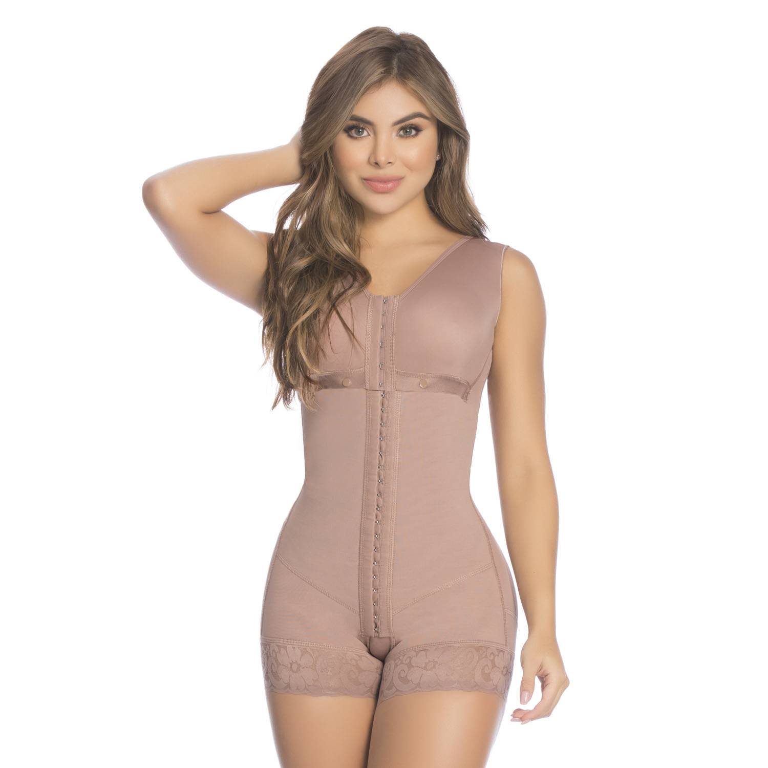 Fajas Colombianas PostParto Realce Natural Compresión Alta Moldeadora De Figura Con Brasier Original de Colombia.