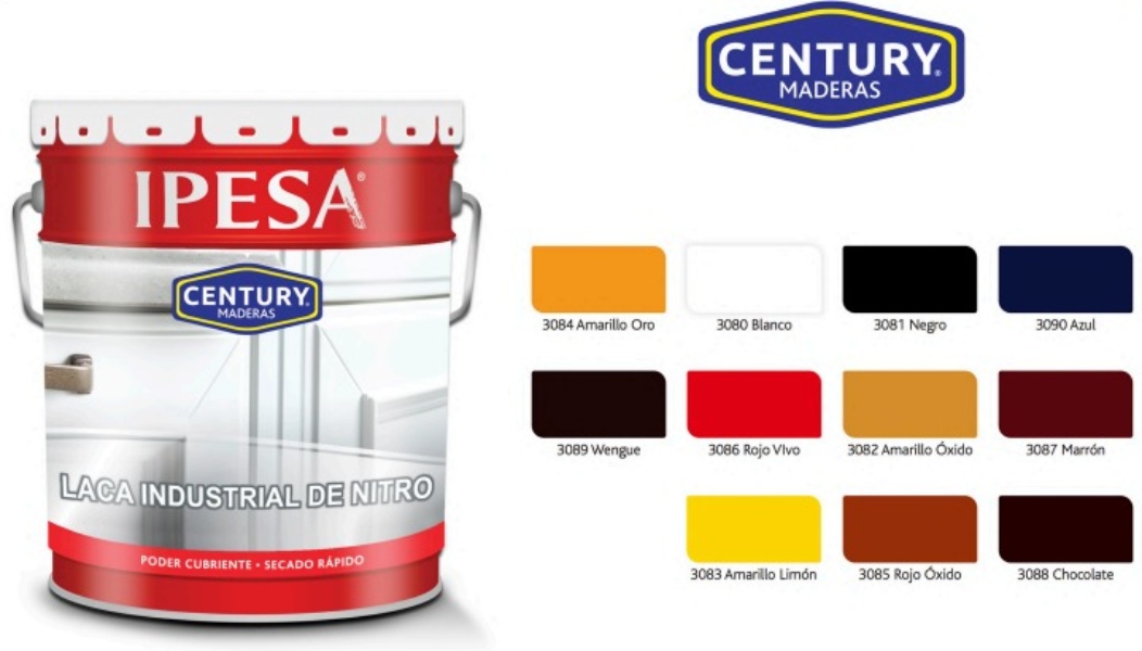 Ipesa century laca industrial de Nitro para madera lata de 1 litro