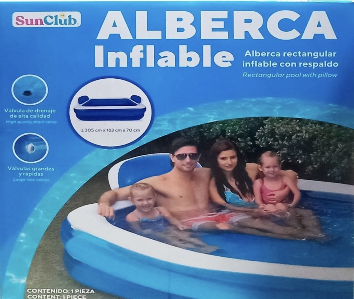 Alberca Familiar Inflable Sunclub Rectangular