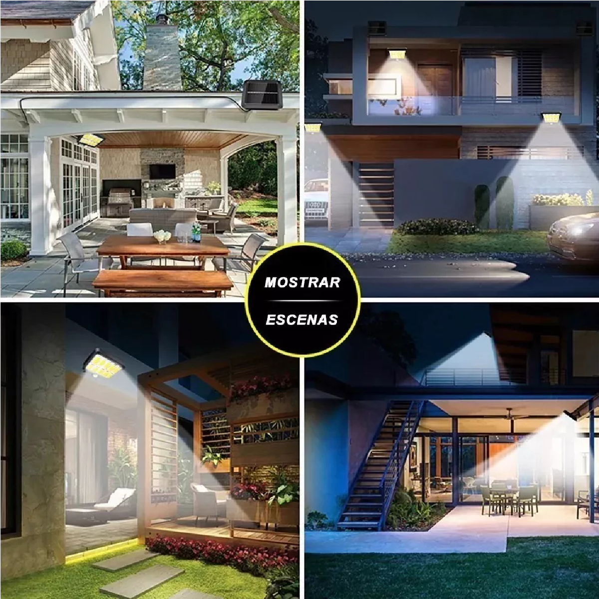 Lámpara Solar Exterior Luz Impermeable 160led 3 Modos+remoto