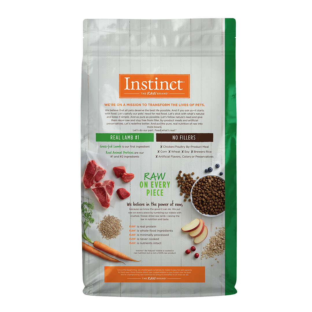 Instinct Be Natural Alimento para perro con Carne de Cordero 2 kg.