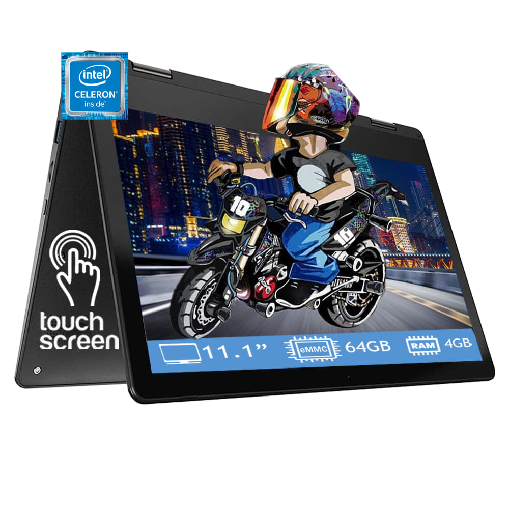 Laptop 2 en 1 Gateway Intel Celeron 64GB - Ram 4GB Pantalla 11.6'' Windows 10 - Negro