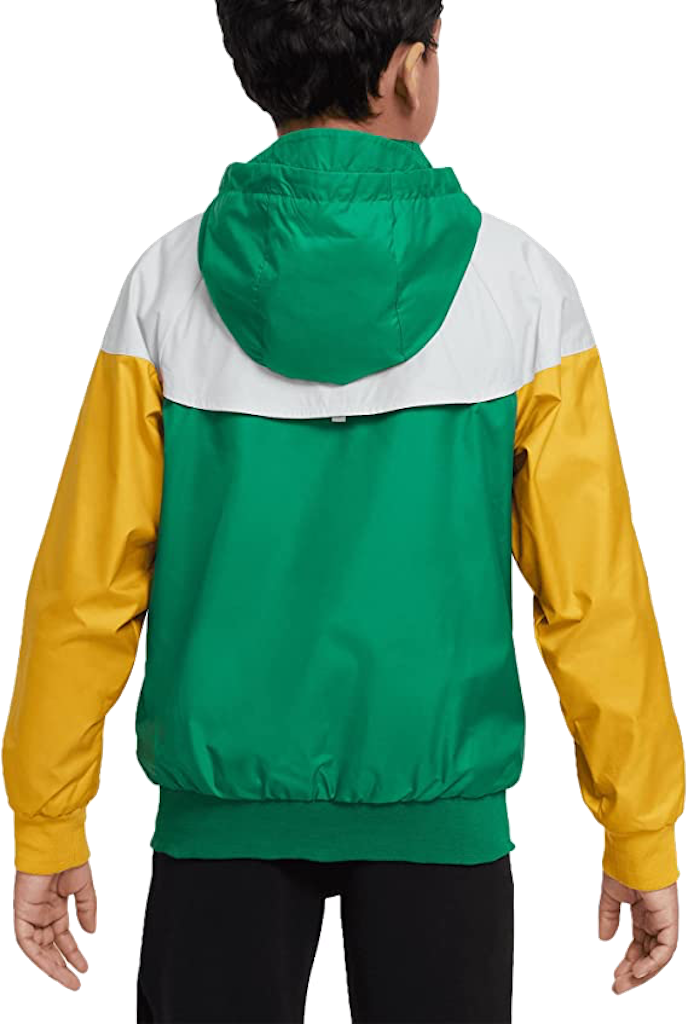 Chaqueta Nike Niño con capucha Windrunner Verde 850443-365.