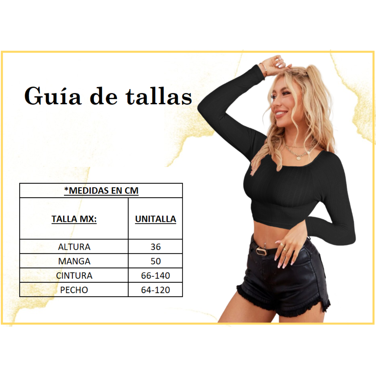 Crop Top Mujer Canalé Blusa Dama Playeras Casual Mangas Moda