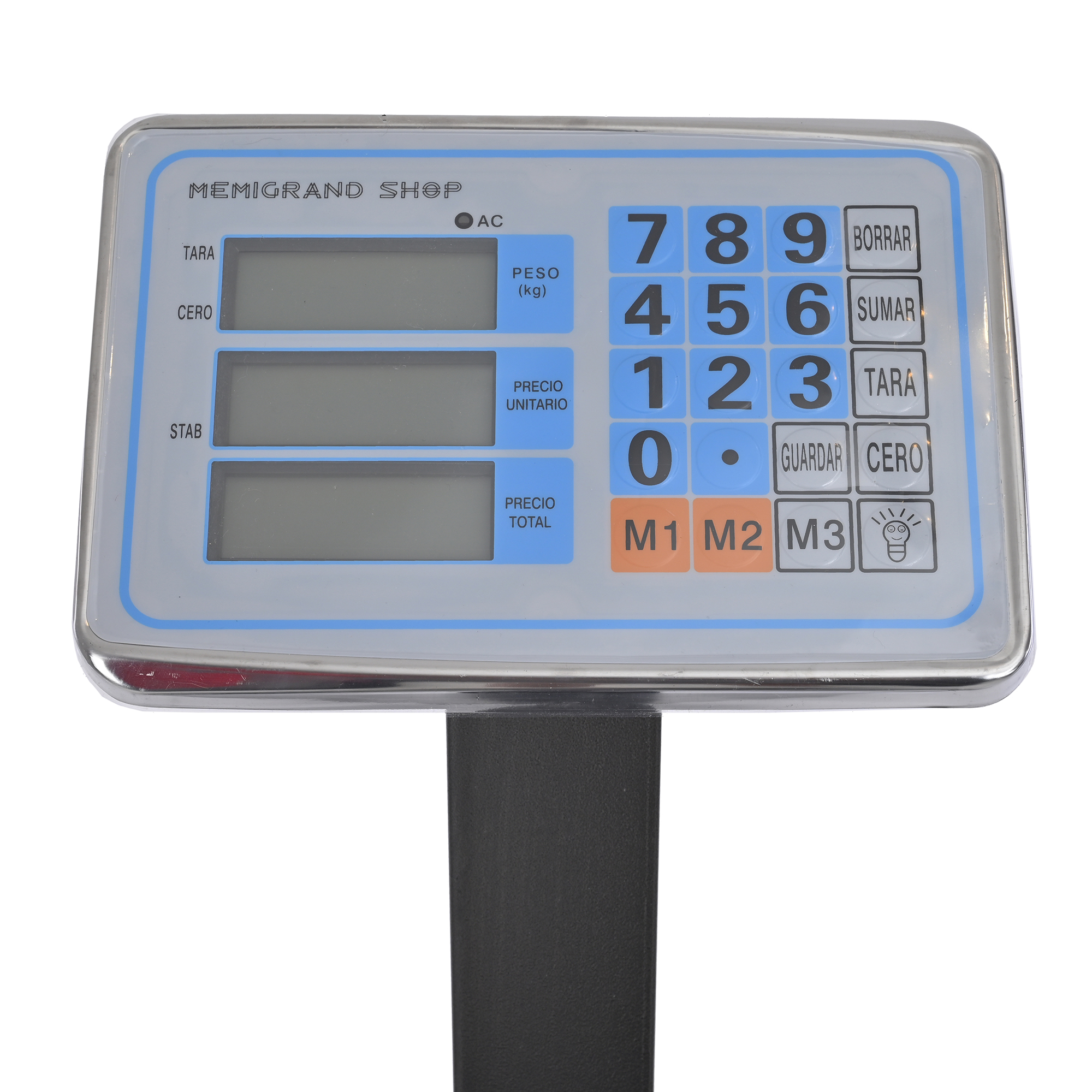 Bascula Comercial Industrial digital 1 Tonelada Plataforma Uso Rudo