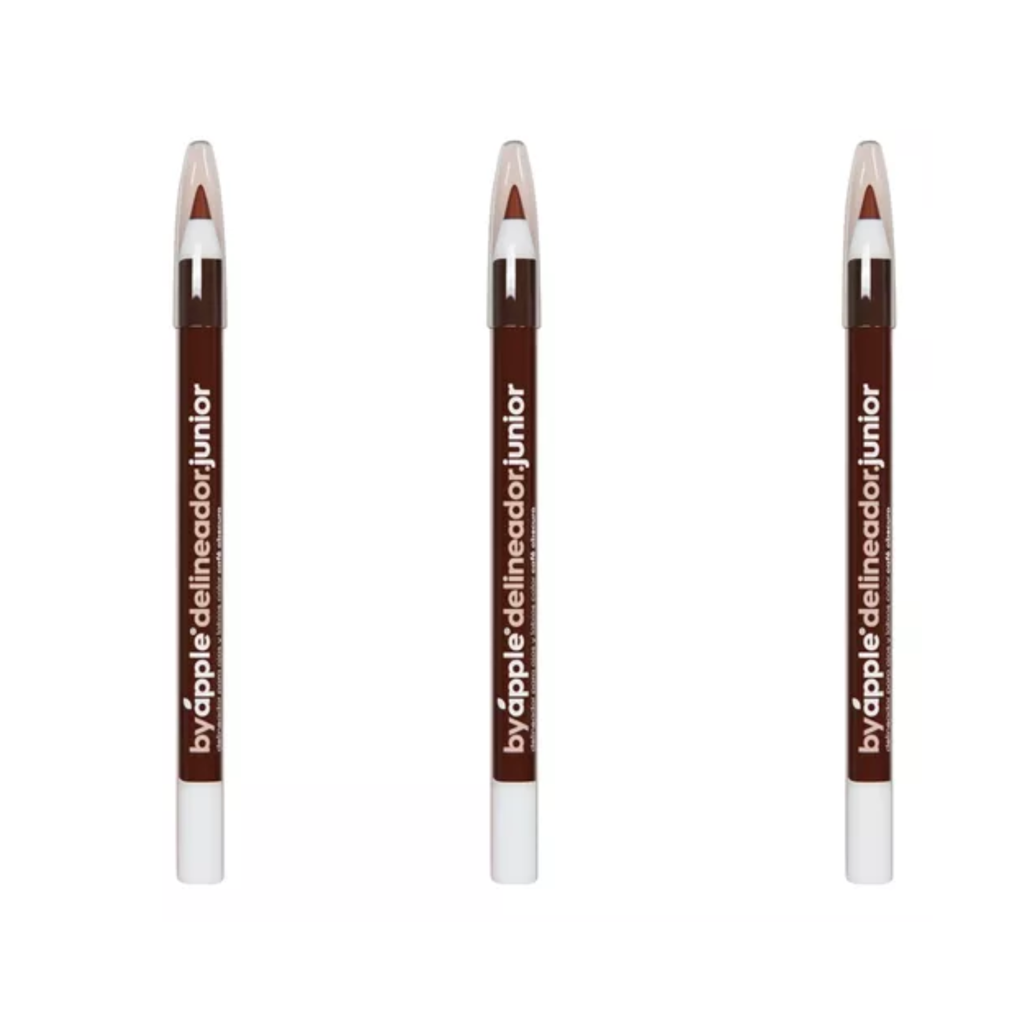      3 Pack Delineador Junior Para Ojos Y Labios By Apple Tonos ( TONO Cafe obscuro)