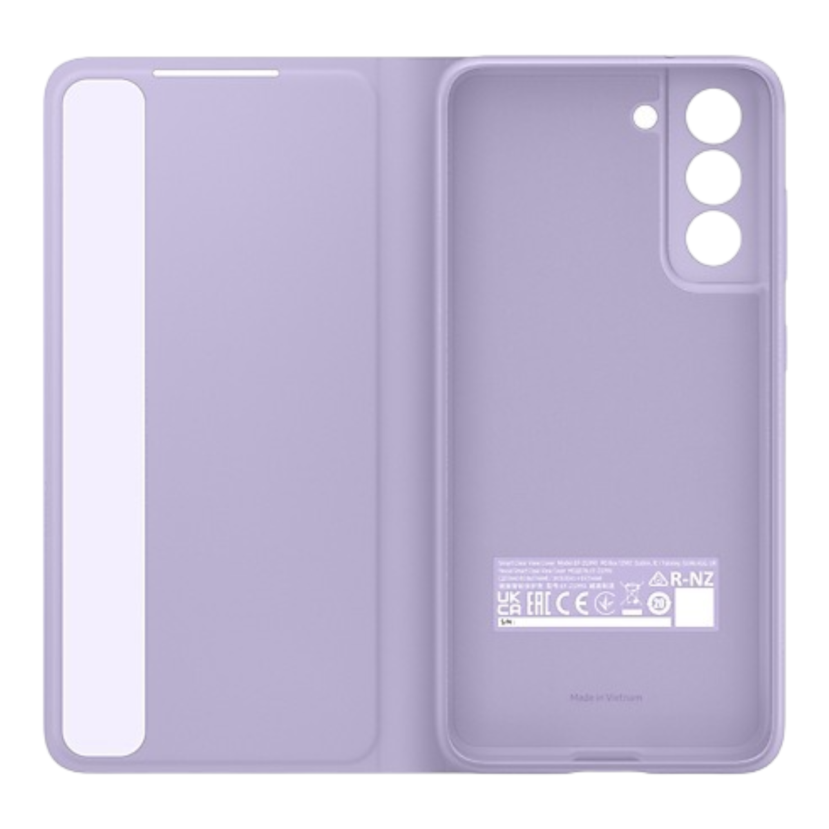 Funda Samsung Original Smart View Cover para S21 FE Color Lavanda