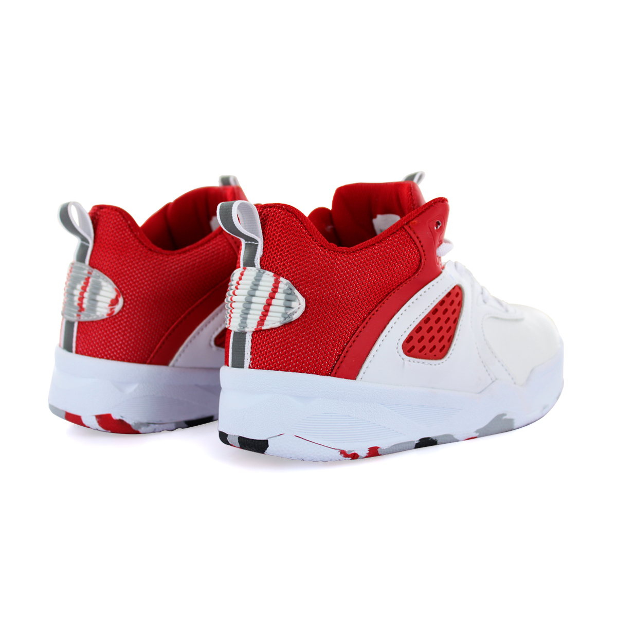 Tenis Newk Infantil Línea Hondo Color Blanco Rojo