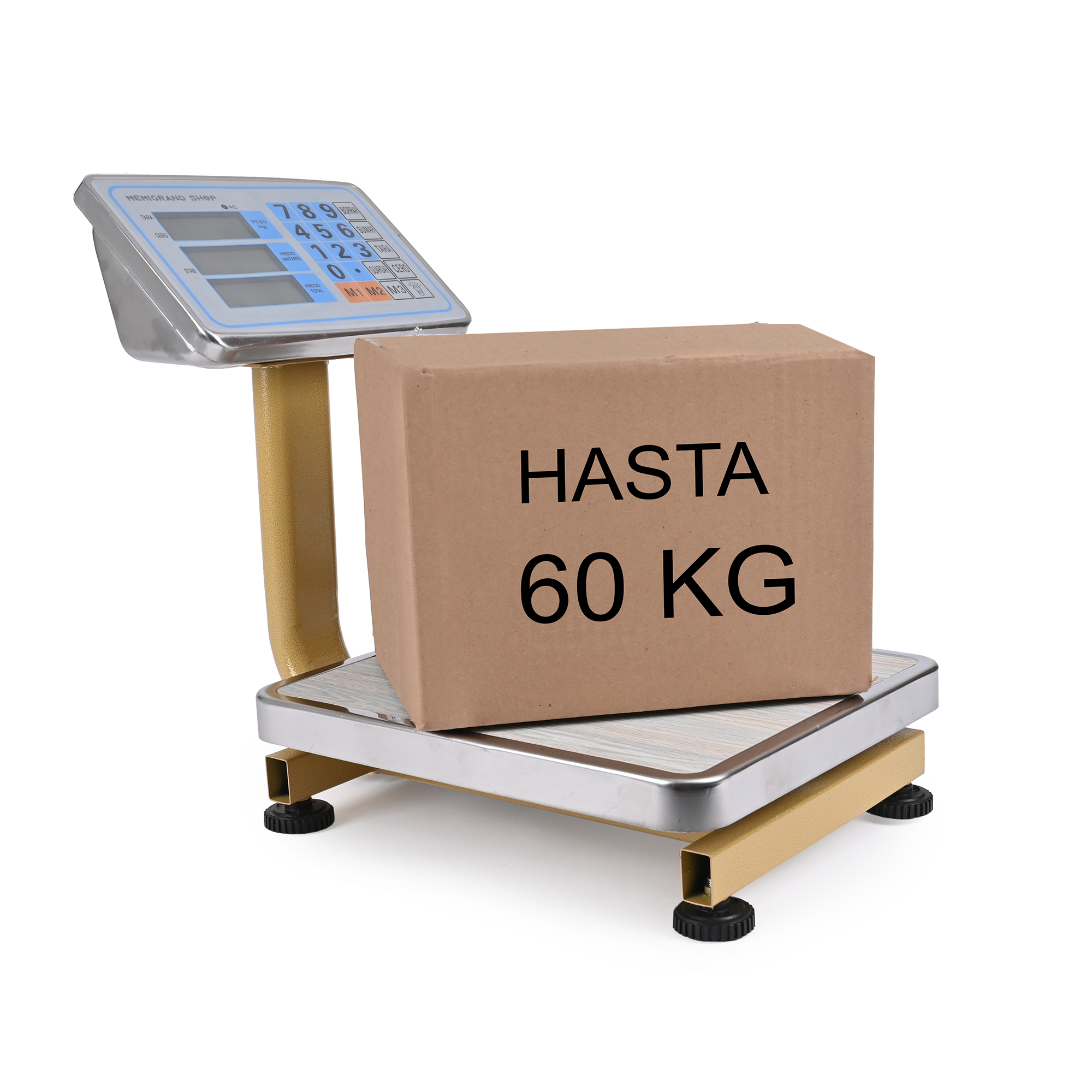 Bascula Comercial Industrial Digital 60 Kg 110v Resistente