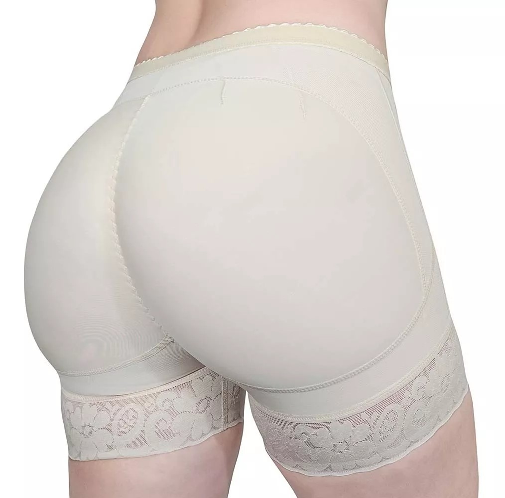 Fajas Colombianas Short Reductor Levanta Cola Control Abdominal, Panty Short Levanta Gluteos con Realce Natural