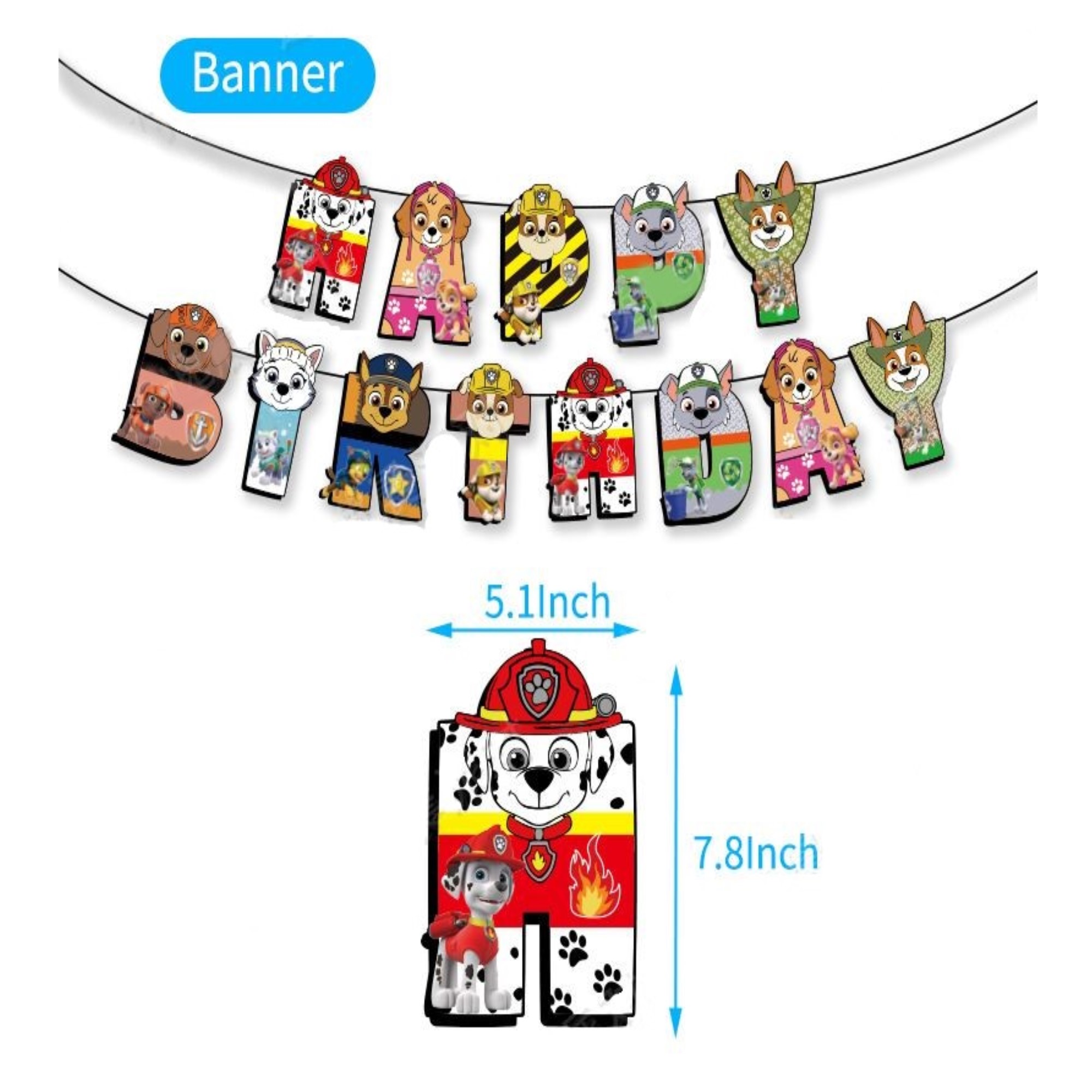Globos De Cumpleaños Decoración Kit De Fiesta Paw Patrol 