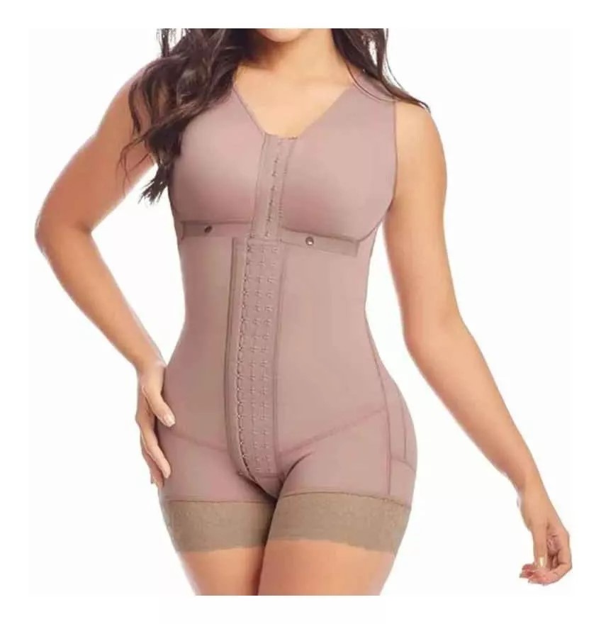 Fajas Colombianas Post Parto con Brasier Realce Natural Faja Postquirúrgica Levanta Glúteos Fajas Colombianas Alta Compresión