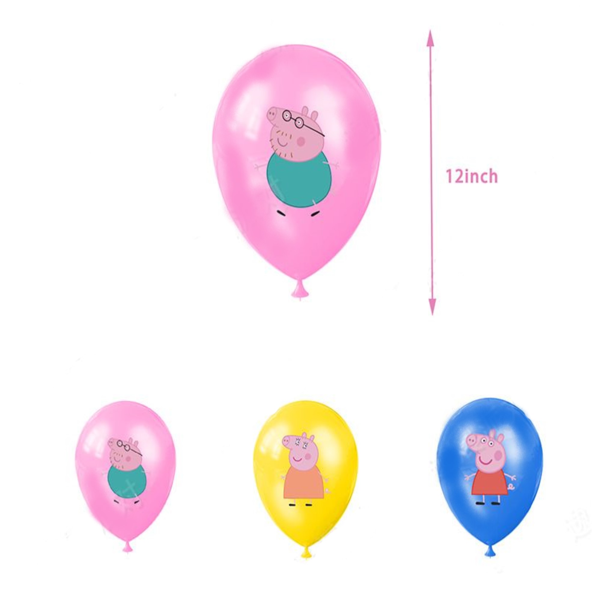 Peppa Globos De Cumpleaños Decoración Kit De Fiesta