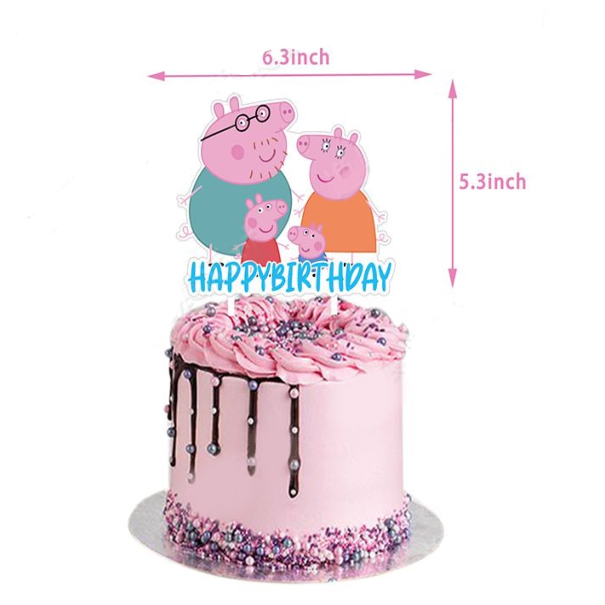 Peppa Globos De Cumpleaños Decoración Kit De Fiesta