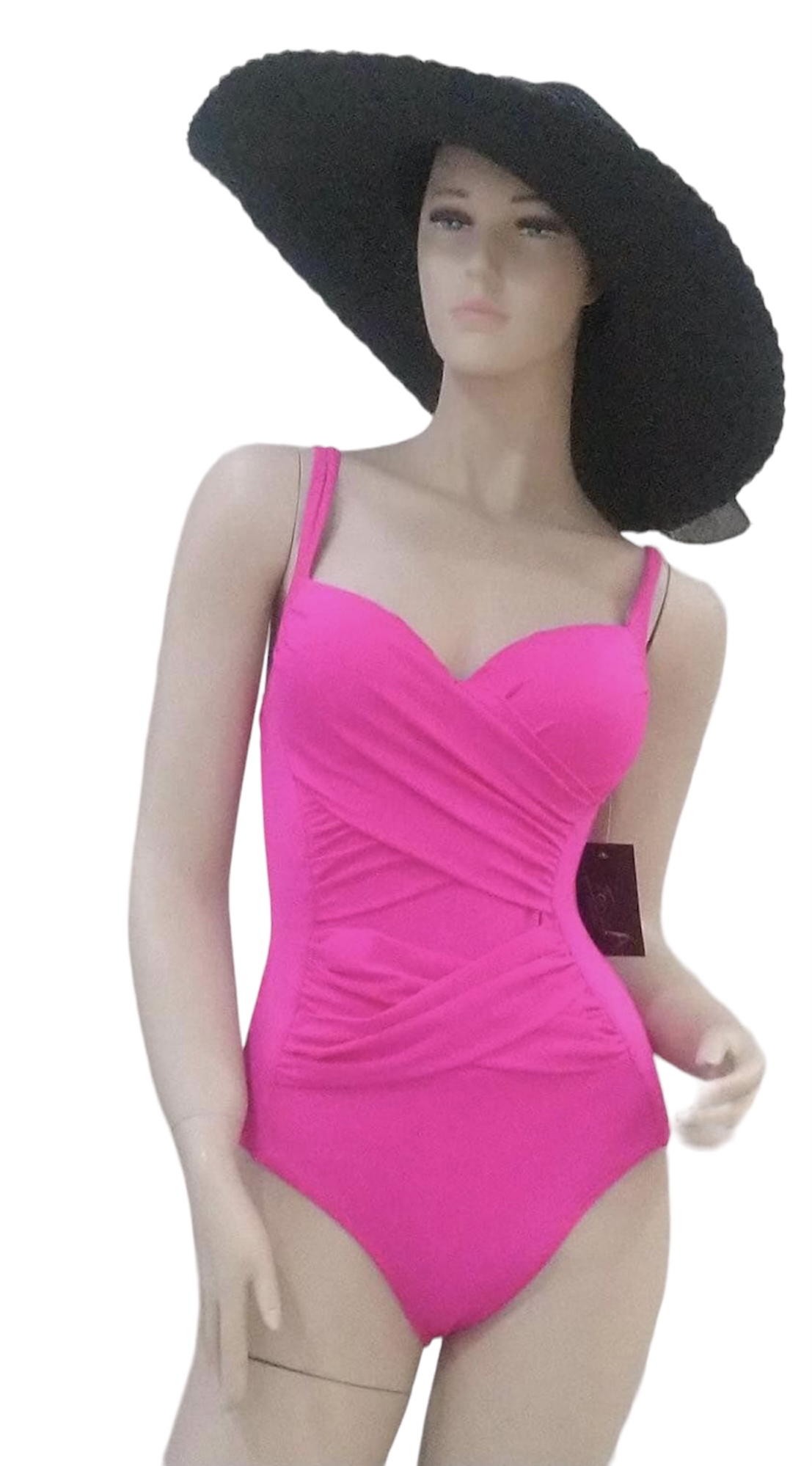 Traje de baño completo con faja y copas con varilla