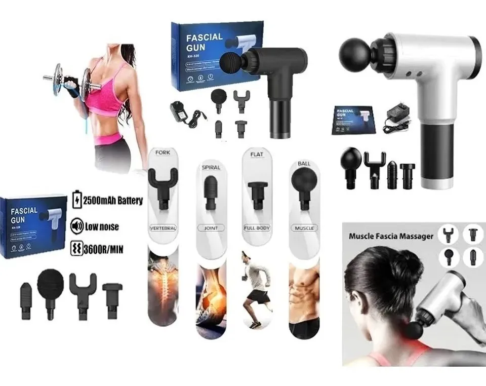 Pistola De Masaje Corporal Y Facial Recargable