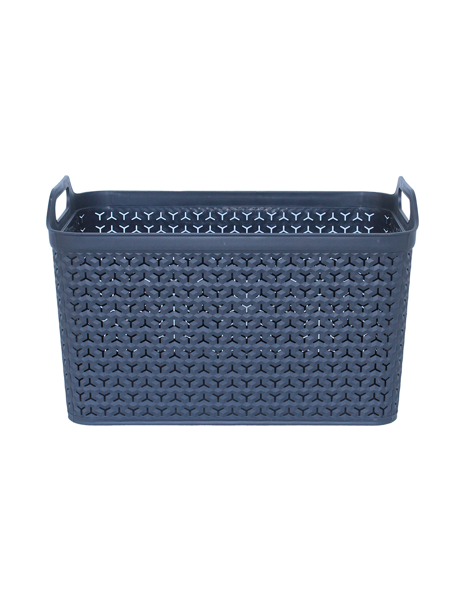 Cesta Apilable Multiusos Canasta De Plástico Strata Extra Grande, Azul