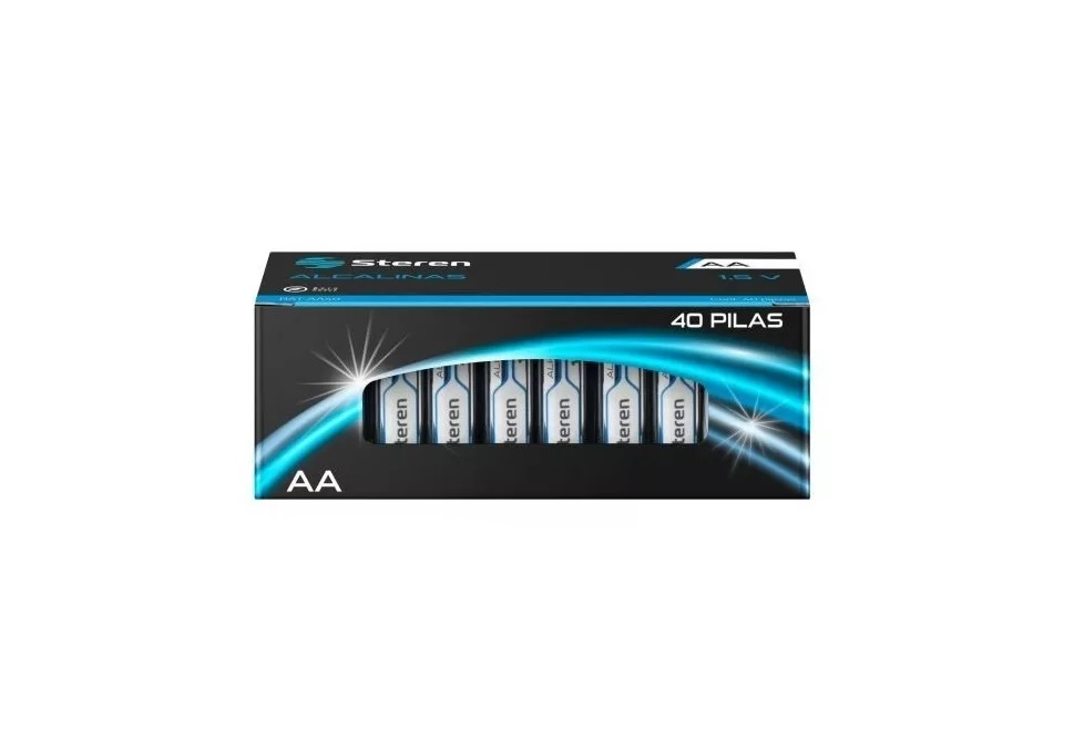 Pila Bateria Alcalina Aa Cilindrica 40 Pzas Bat-aa40 Steren