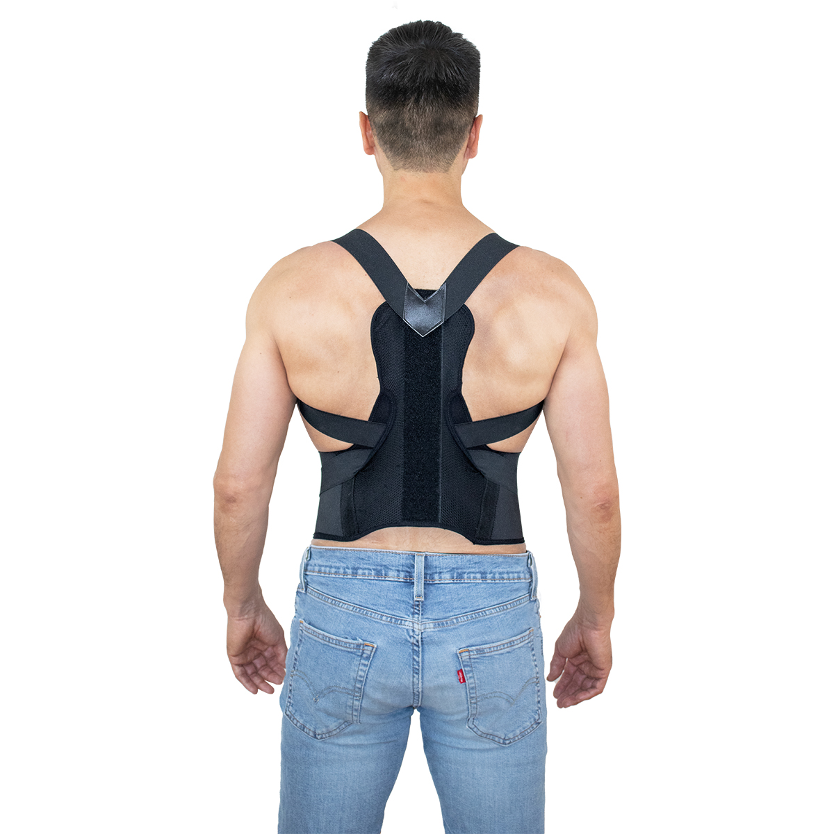 Corrector de Postura incluye Gel Frío o Caliente,Descanso muscular,Corrige Posición Encorvada Instant Posture Color Negro Unisex