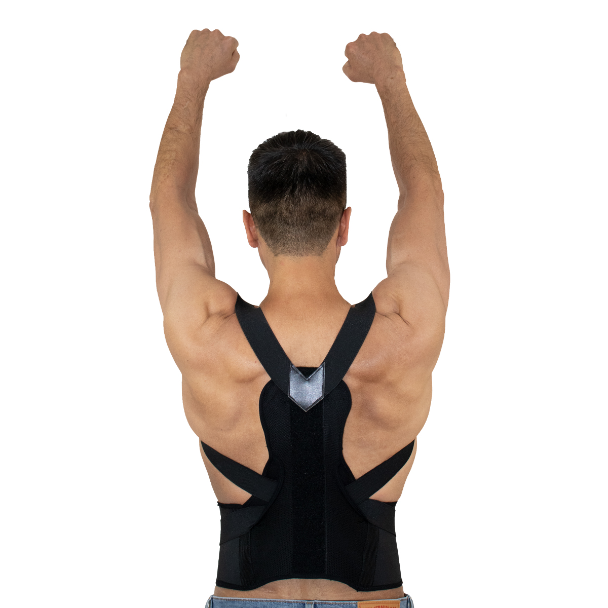 Corrector de Postura incluye Gel Frío o Caliente,Descanso muscular,Corrige Posición Encorvada Instant Posture Color Negro Unisex