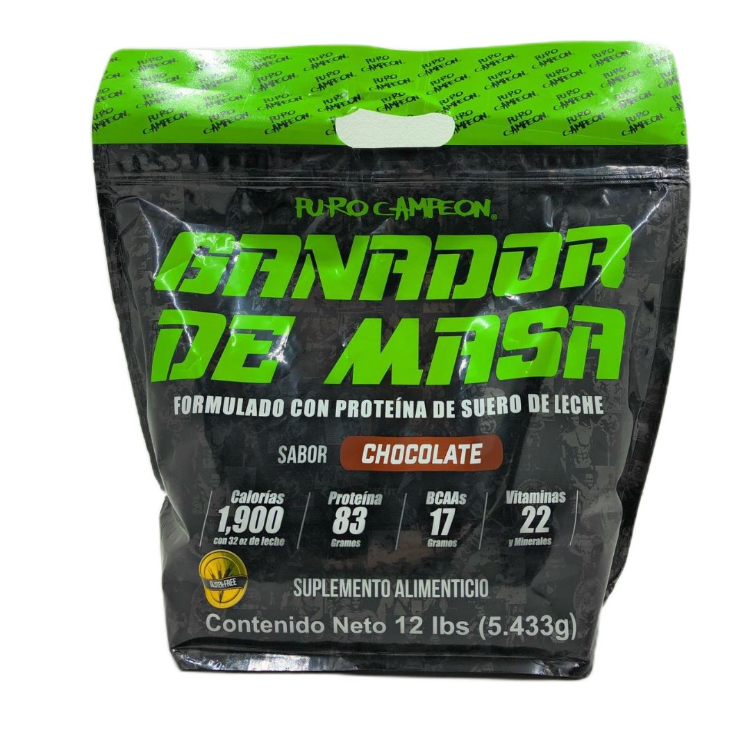 Proteina Ganador 12 Lb Puro Campeon Sabor Chocolate