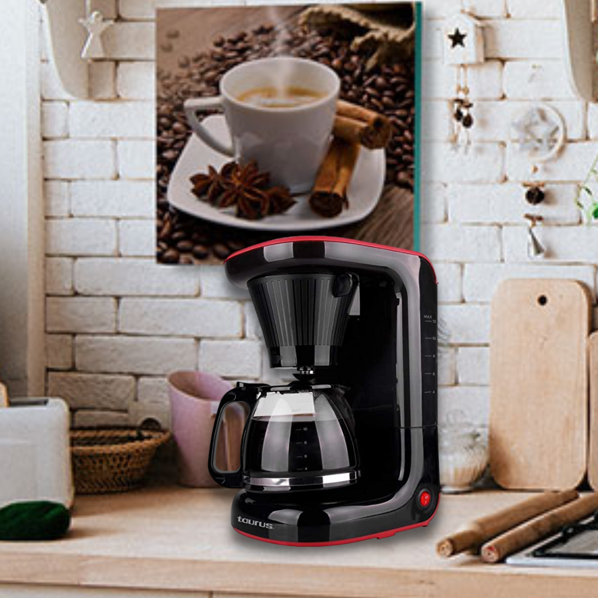 CAFETERA TAURUS 12 TAZAS 800W