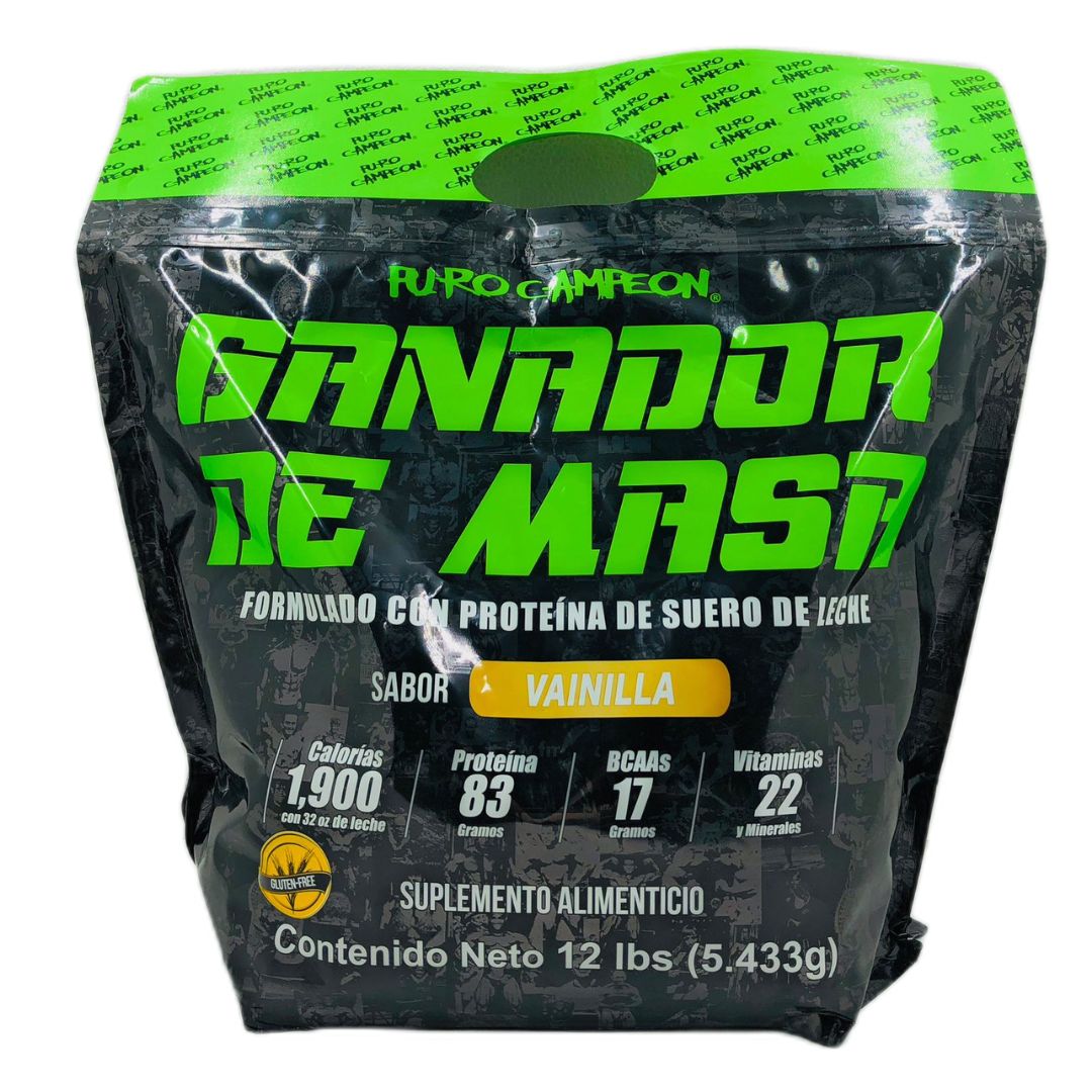 Proteina Ganador 12 Lb Puro Campeon Sabor Vainilla