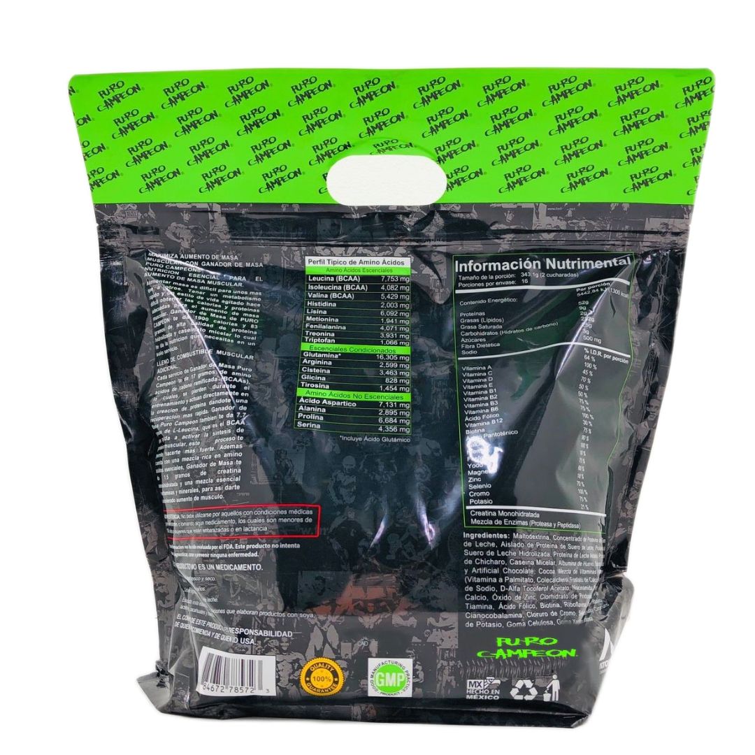 Proteina Ganador 12 Lb Puro Campeon Sabor Vainilla