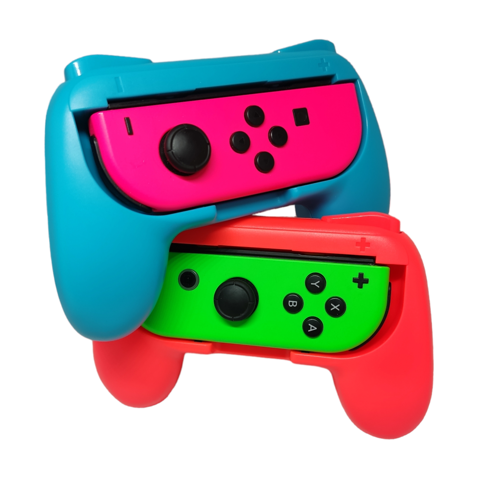 Grips para Joycon de Nintendo Switch rojo y azul Dobe