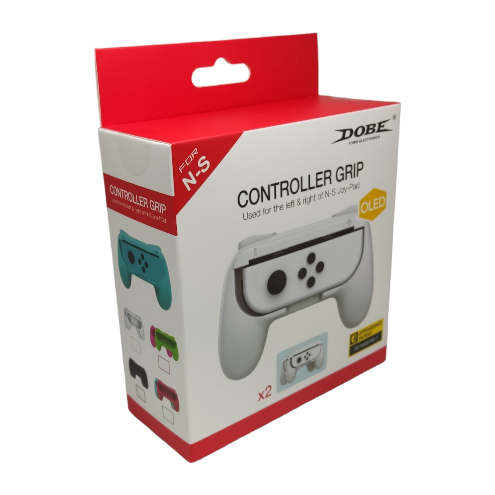 Grips para Joycon de Nintendo Switch rojo y azul Dobe