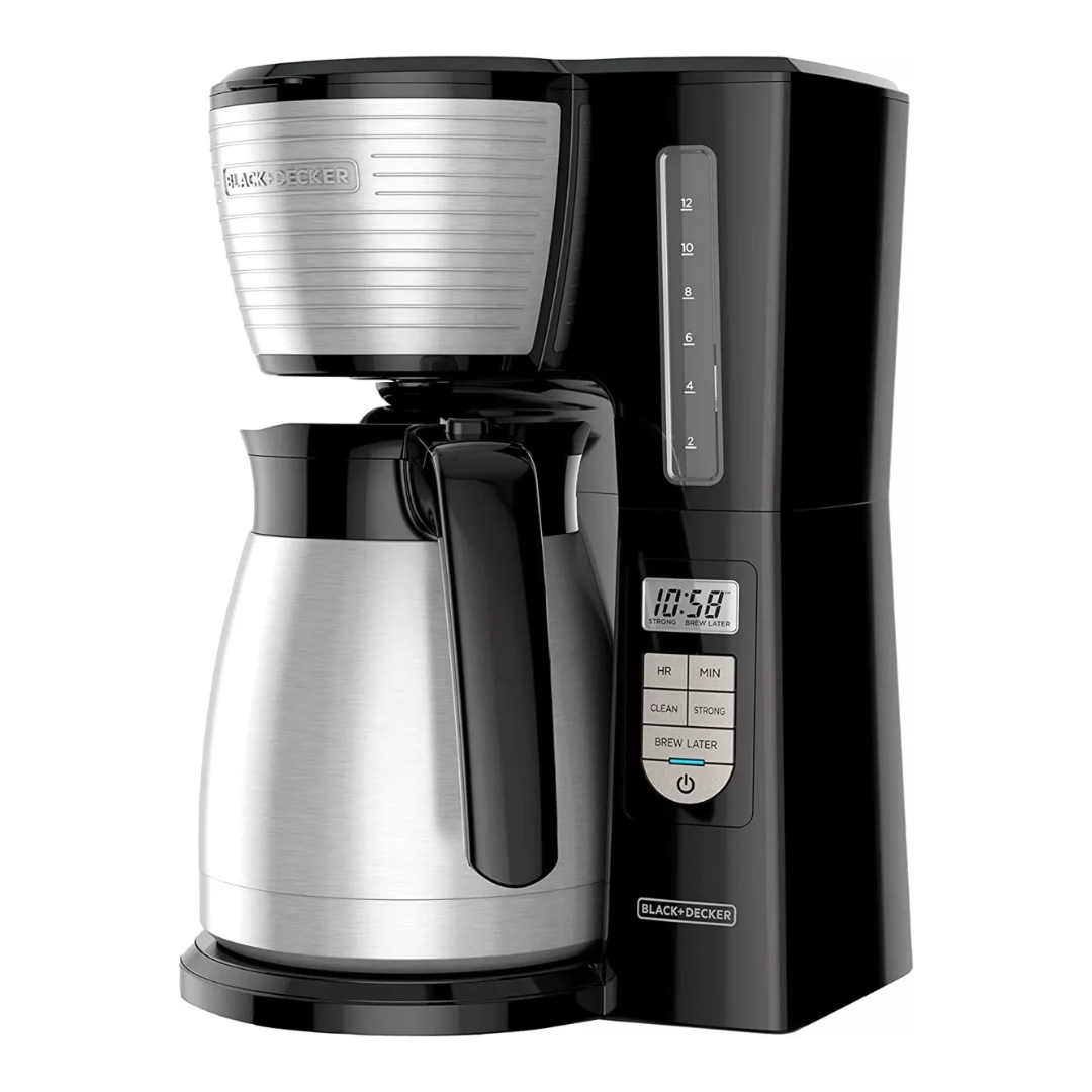 Cafetera Jarra Térmica Black+decker Cm2045b-1, De 12 Tazas