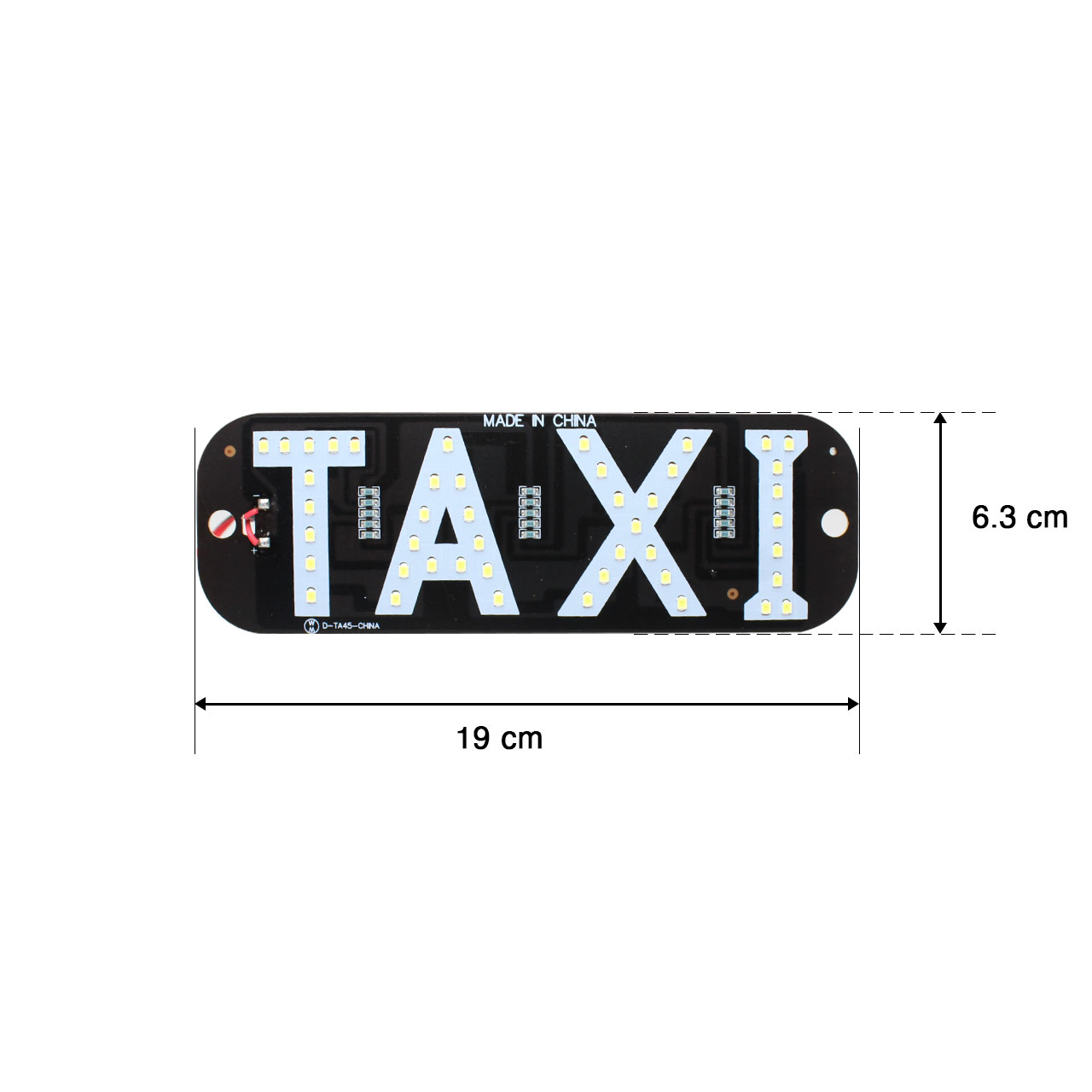 Letrero Taxi Libre Led Con Ventosas Parabrisas Medallon
