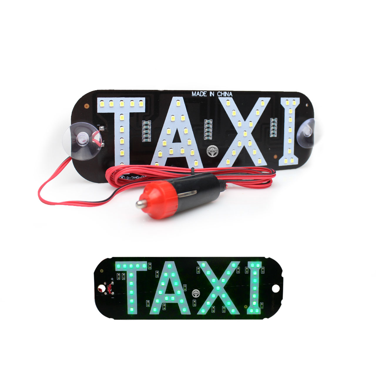 Letrero Taxi Libre Led Con Ventosas Parabrisas Medallon