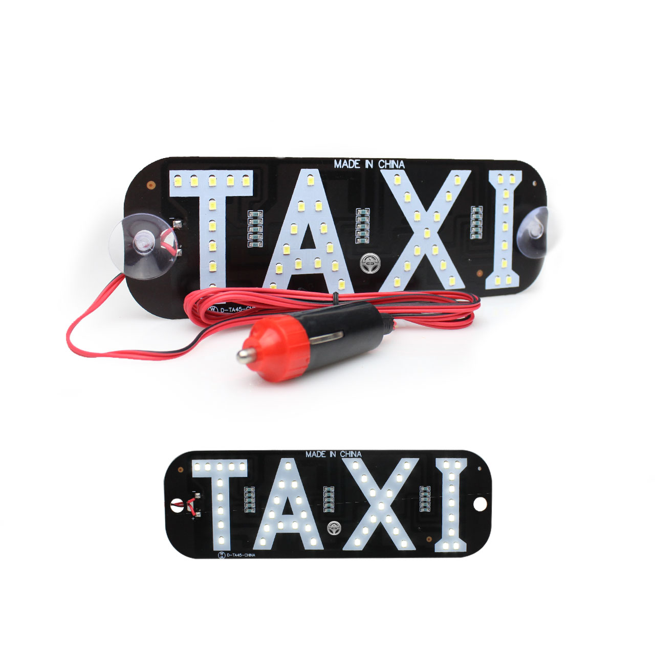 Letrero Taxi Libre Led Con Ventosas Parabrisas Medallon