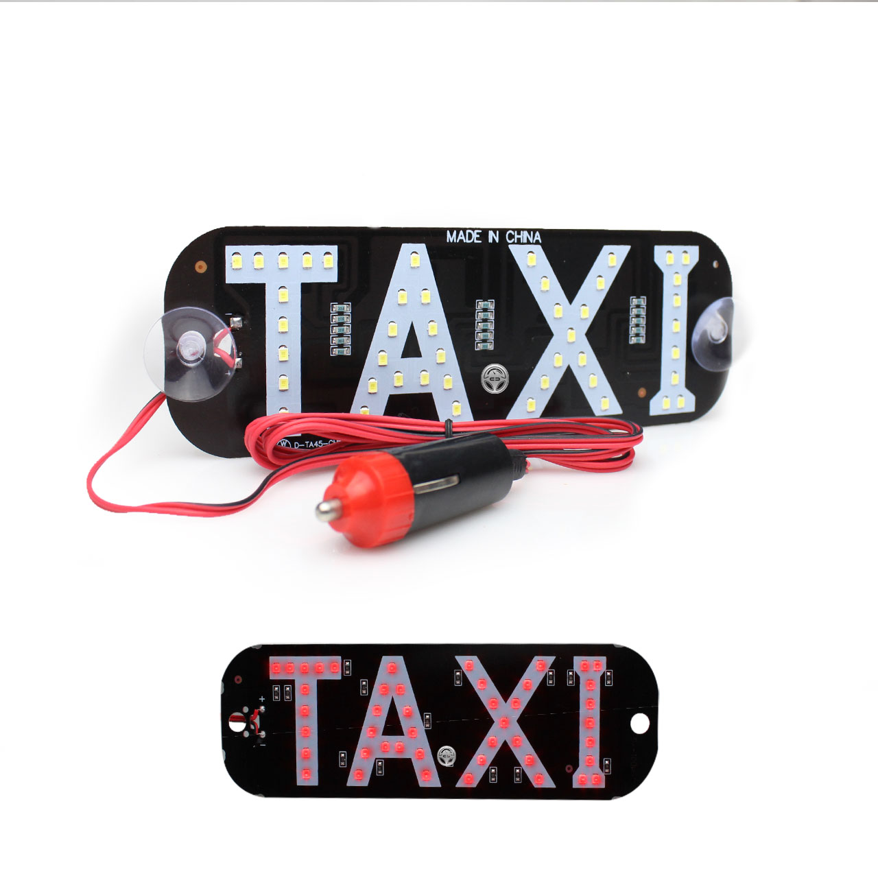 Letrero Taxi Libre Led Con Ventosas Parabrisas Medallon