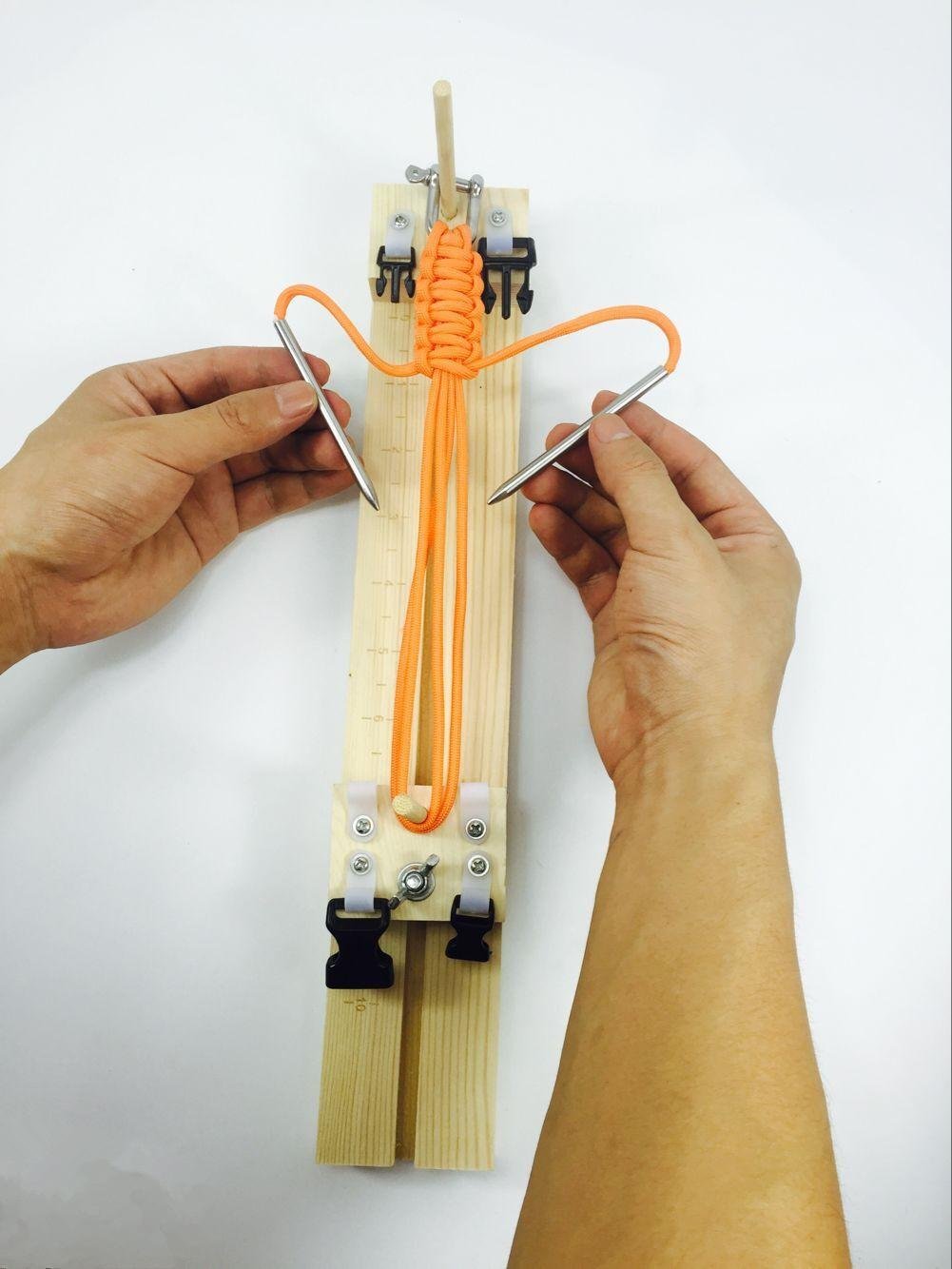 Base Tabla Jig herramienta para Tejer Brazaletes y pulseras Paracord